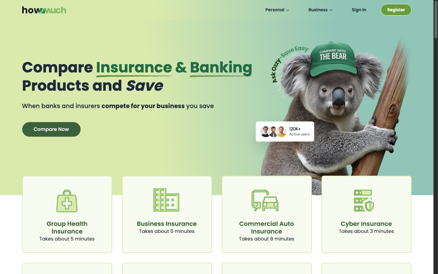 Screenshot of HowMuch.net